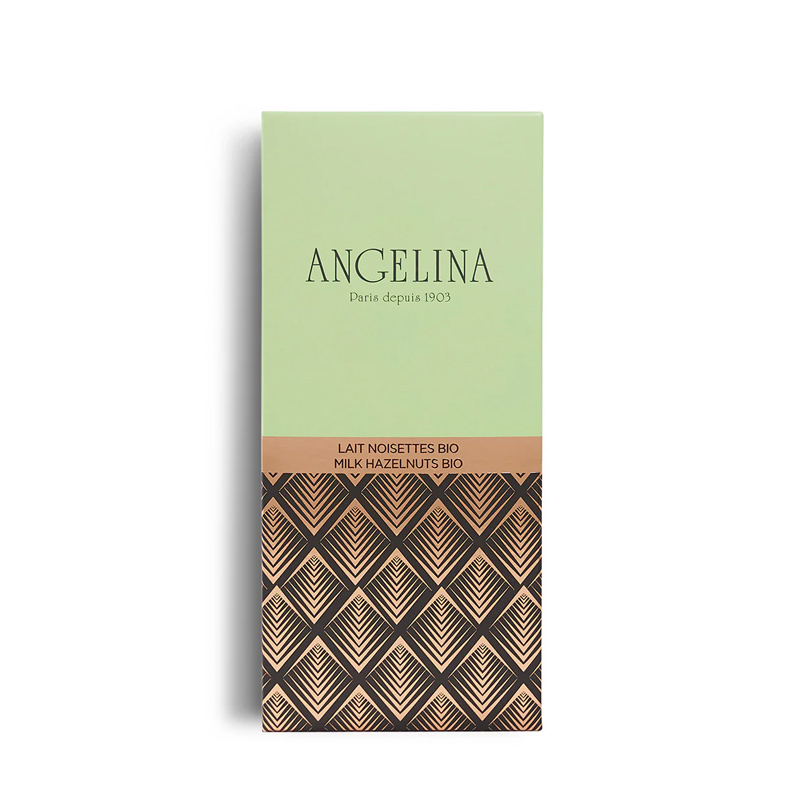 Angelina Paris Milk chocolat halzenut 100gr